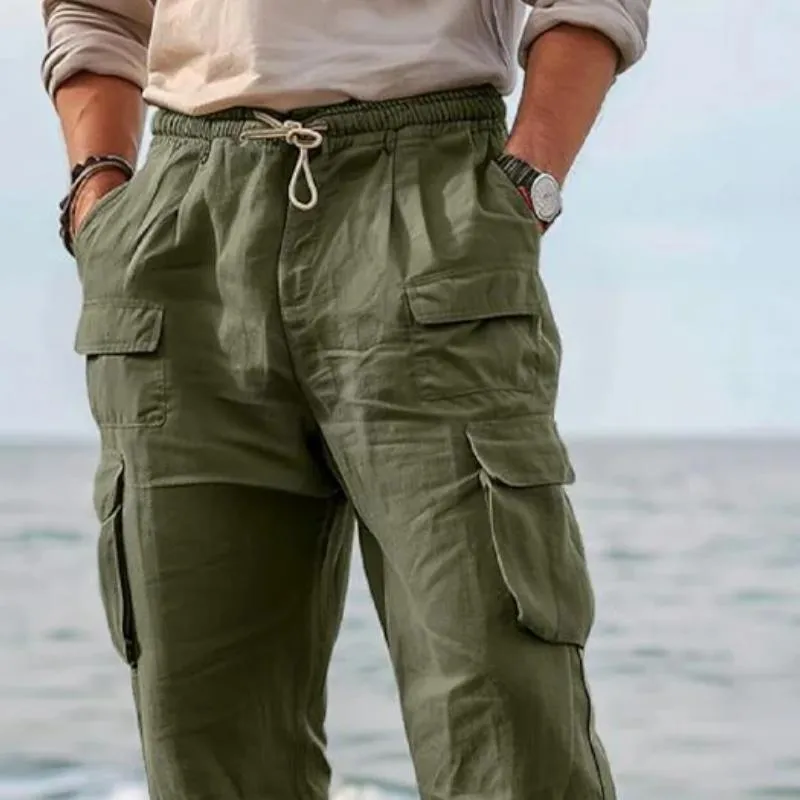 Men's Casual Multi-Pocket Drawstring Cagro Pants 27274721Y sold by Manly product image thumbnail 2