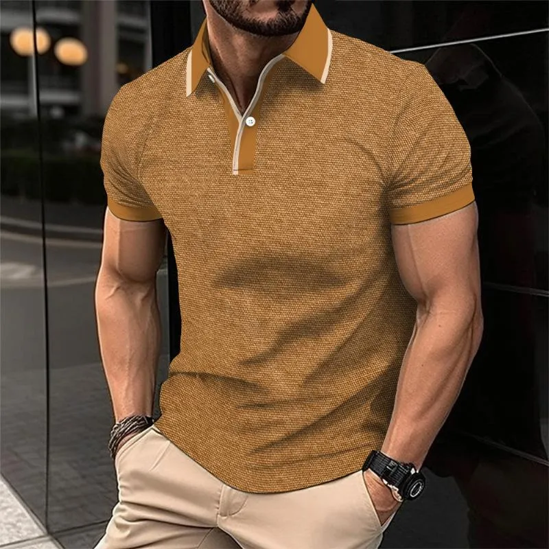 Men's Casual Printed Short Sleeve Polo Shirt 29399483TO sold by Manly product image thumbnail 2