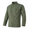 Men's Casual Outdoor Quick-Drying Multi-pocket Loose Long-Sleeved Shirt 64432832M sold by Manly
