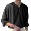 Men's Solid Color Waffle V-Neck T-Shirt 43192190X sold by Manly