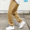 Men's Solid Color Workwear Casual Trousers 49998346TO sold by Manly