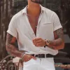 Men's Retro Street Fashion Pocket Short Sleeve Shirt 99726682TO sold by Manly