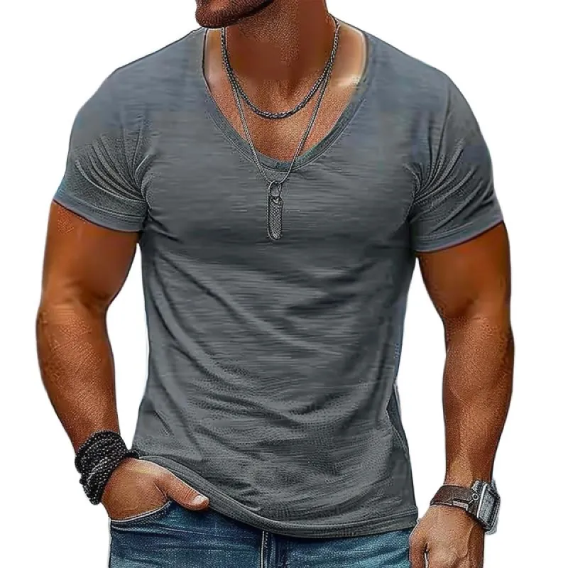 Men's Cotton Blend Crew Neck Short Sleeve T-shirt 57246034X sold by Manly