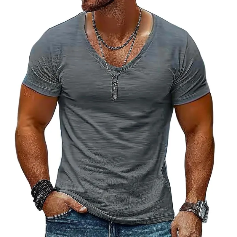 Men's Cotton Blend Crew Neck Short Sleeve T-shirt 57246034X sold by Manly