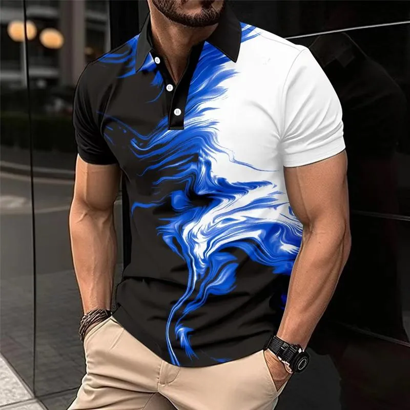 Men's Casual Printed Short-sleeved POLO Shirt 91163450X sold by Manly product image thumbnail 3