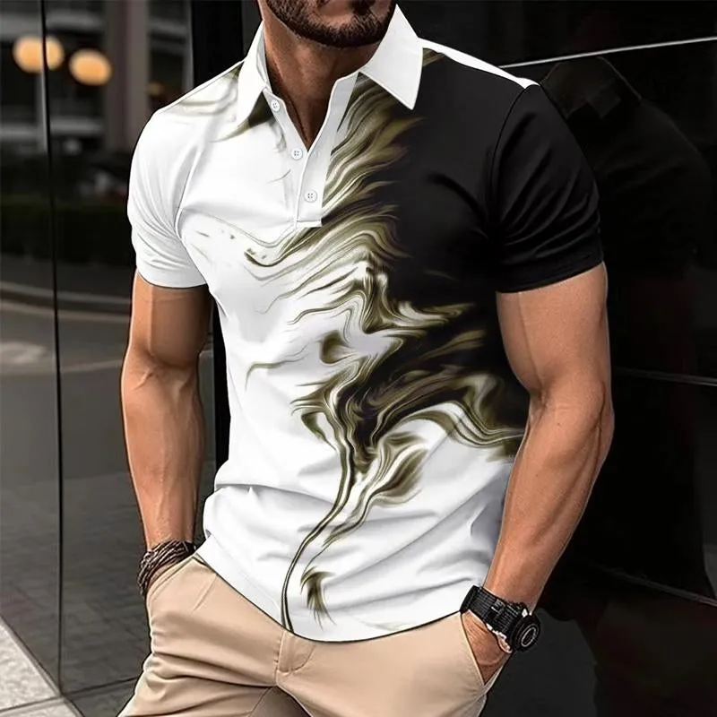 Men's Casual Printed Short-sleeved POLO Shirt 91163450X sold by Manly product image thumbnail 2