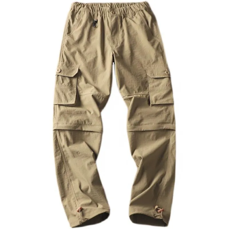 Men's Outdoor Loose Detachable Straight Cargo Pants 45896177Y sold by Manly