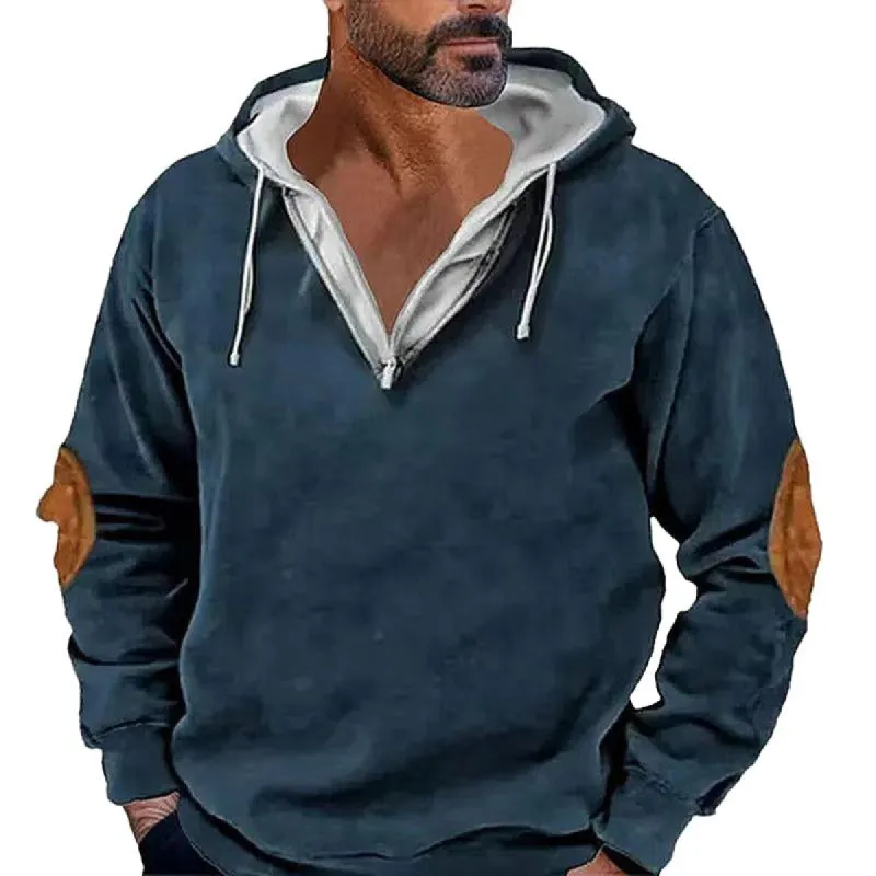 Men's Hooded Printed Casual Pullover Sweatshirt 91687915X sold by Manly