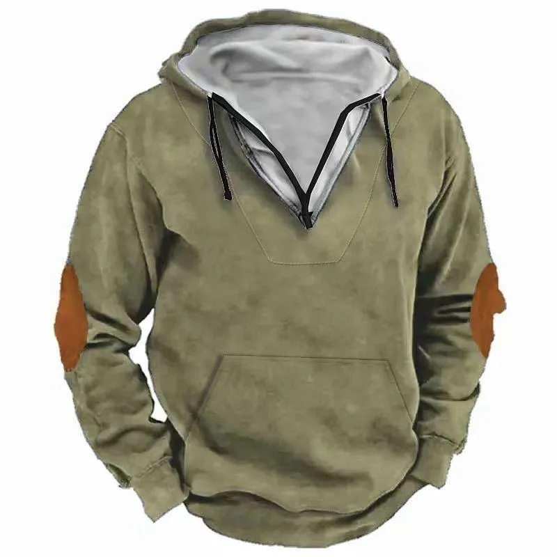 Men's Hooded Printed Casual Pullover Sweatshirt 91687915X sold by Manly product image thumbnail 2