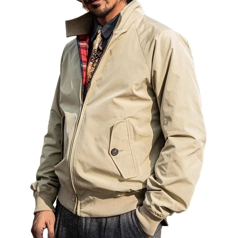 Men's Retro Stand Collar Windproof Casual Jacket 51181375Z sold by Manly