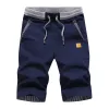 Men's Casual Cotton Linen Straight Slim Elastic Waist Shorts 39500946M sold by Manly