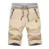 Men's Casual Cotton Linen Straight Slim Elastic Waist Shorts 39500946M sold by Manly