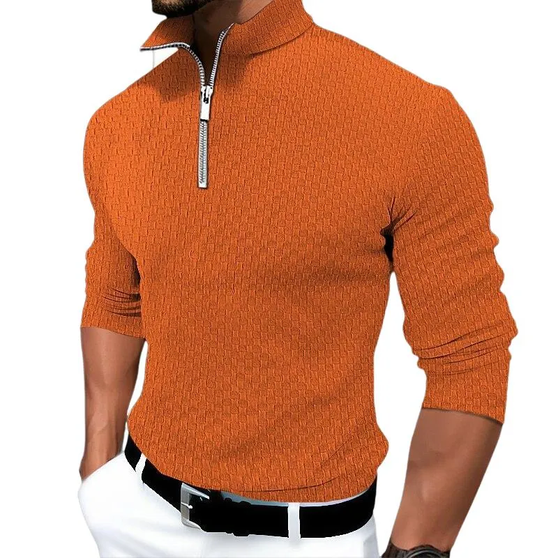 Men's Solid Color Stand Collar Half Zip Pullover Sweatshirt 95479579X sold by Manly product image thumbnail 3