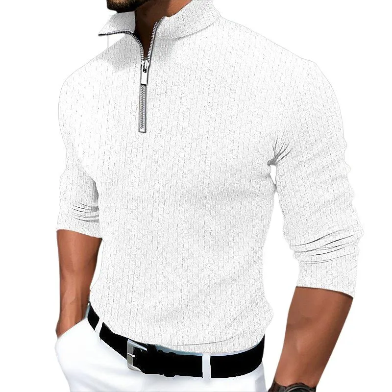 Men's Solid Color Stand Collar Half Zip Pullover Sweatshirt 95479579X sold by Manly