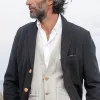 Men's Vintage Solid Color Notch Lapel Single Breasted Casual Blazer 53047330Z sold by Manly