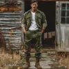 Men's Casual Outdoor Corduroy Solid Color Pants 53337933X sold by Manly