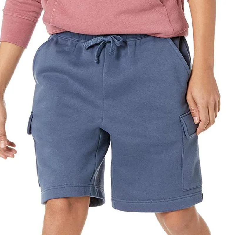 Men's Solid Color Multi-pocket Straight Cargo Shorts 73476077Z sold by Manly product image thumbnail 5