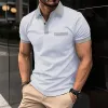 Men's Color Block Short Sleeve Casual Polo Shirt 75540527Z sold by Manly