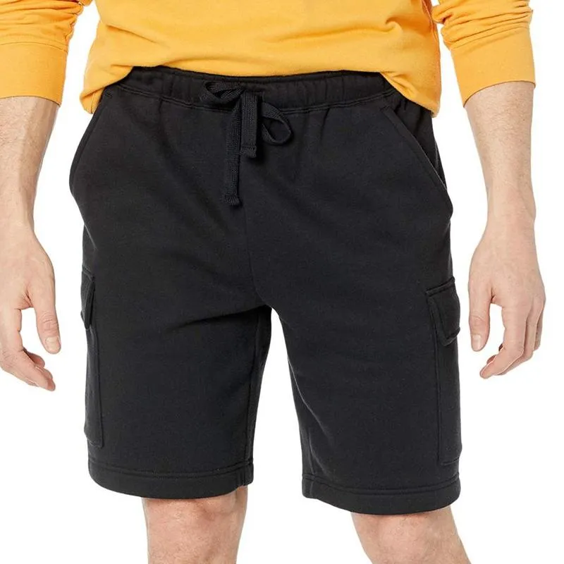 Men's Solid Color Multi-pocket Straight Cargo Shorts 73476077Z sold by Manly product image thumbnail 4