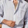 Men's Casual Cotton Blend Lapel Flap Pocket Slim Fit Long Sleeve Shirt 54192923M sold by Manly
