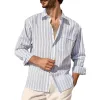 Men's Casual Cotton Blend Lapel Flap Pocket Slim Fit Long Sleeve Shirt 54192923M sold by Manly