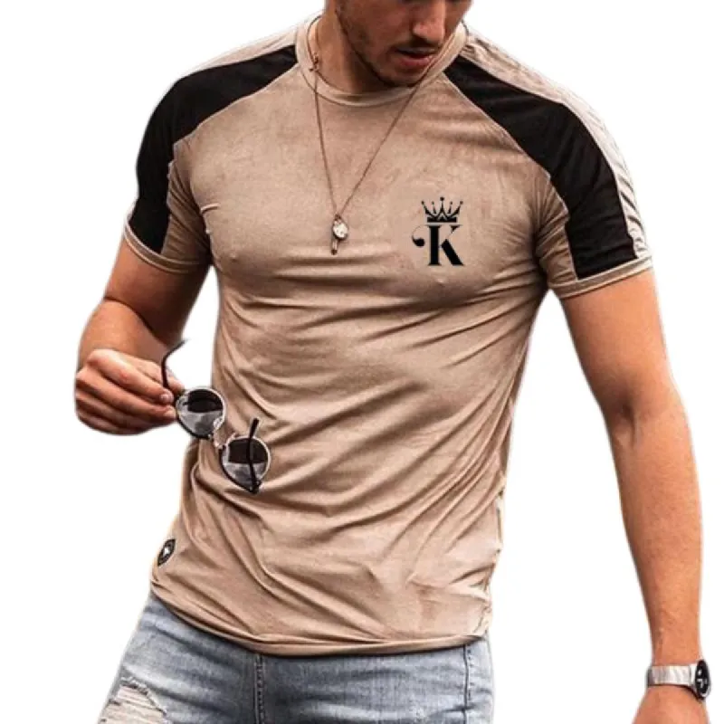 Men's Casual Colorblock King K T-shirt 15695550TO sold by Manly