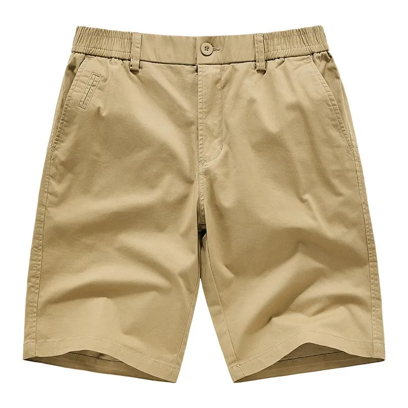 Men's Casual Solid Color Elastic Waist Straight Shorts 11587646Y sold by Manly product image thumbnail 2