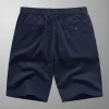 Men's Casual Solid Color Elastic Waist Straight Shorts 11587646Y sold by Manly