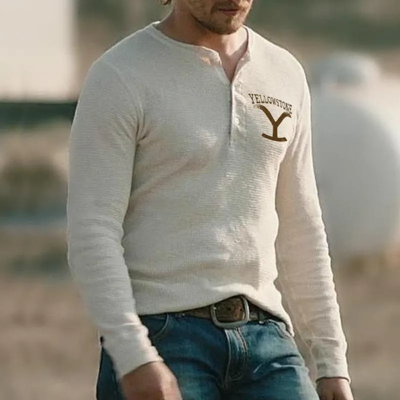 Men's Casual Vintage Western Long Sleeve T-Shirt 24722703TO sold by Manly product image thumbnail 2