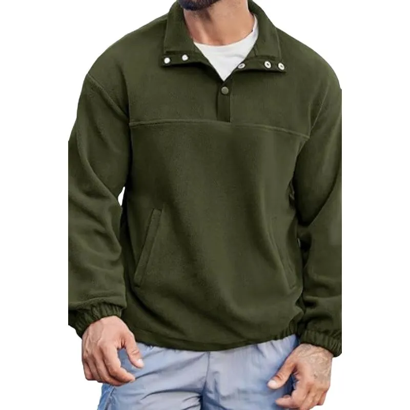 Men's Casual Lapel Stitching Loose Sports Pullover Sweatshirt 52603831M sold by Manly product image thumbnail 5