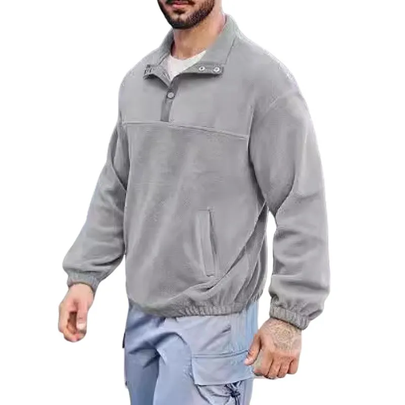 Men's Casual Lapel Stitching Loose Sports Pullover Sweatshirt 52603831M sold by Manly product image thumbnail 2