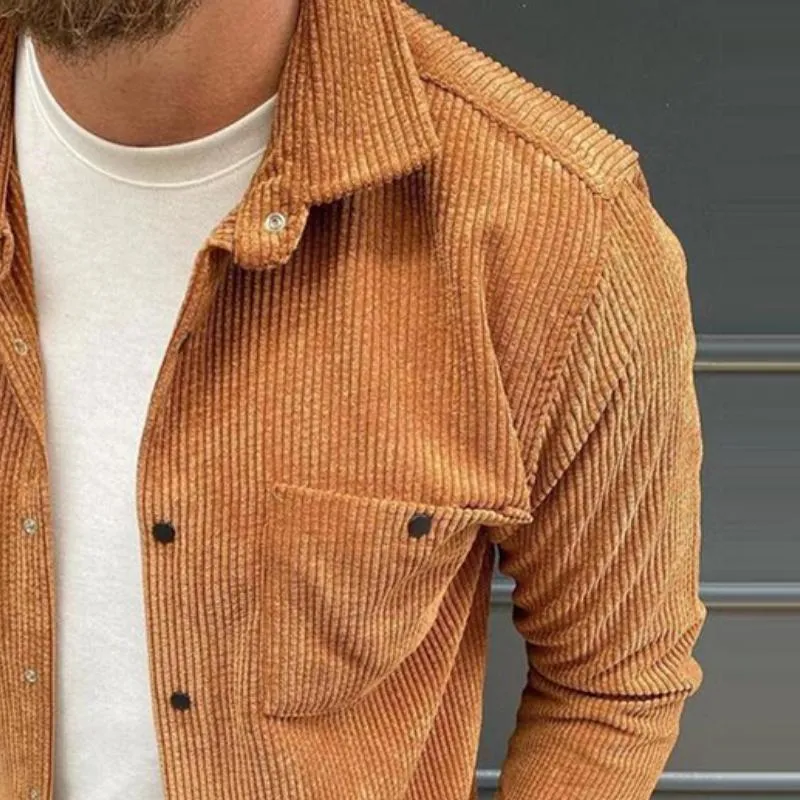 Men's Vintage Casual Corduroy Pocket Shirt Jacket 66478980TO sold by Manly product image thumbnail 3