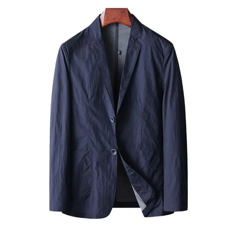 Men's Casual Thin Lapel Single Breasted Blazer 59719220M sold by Manly
