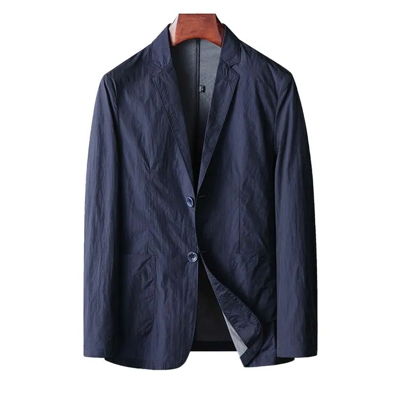 Men's Casual Thin Lapel Single Breasted Blazer 59719220M sold by Manly