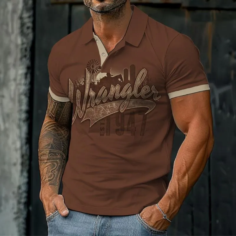 Men's Vintage 1947 Western Polo Shirt 33458501TO sold by Manly product image thumbnail 2