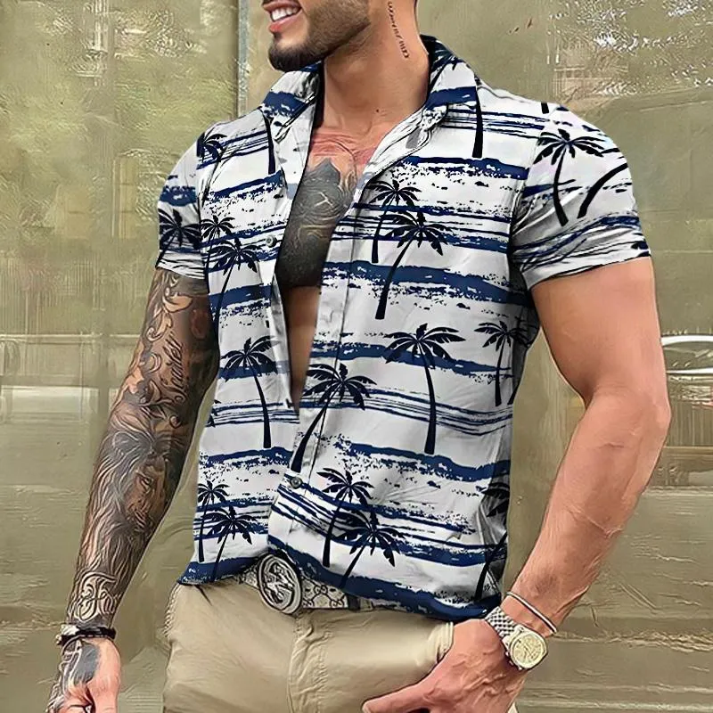 Men's Vintage Hawaiian Lapel Short Sleeve Shirt 98031753TO sold by Manly product image thumbnail 2