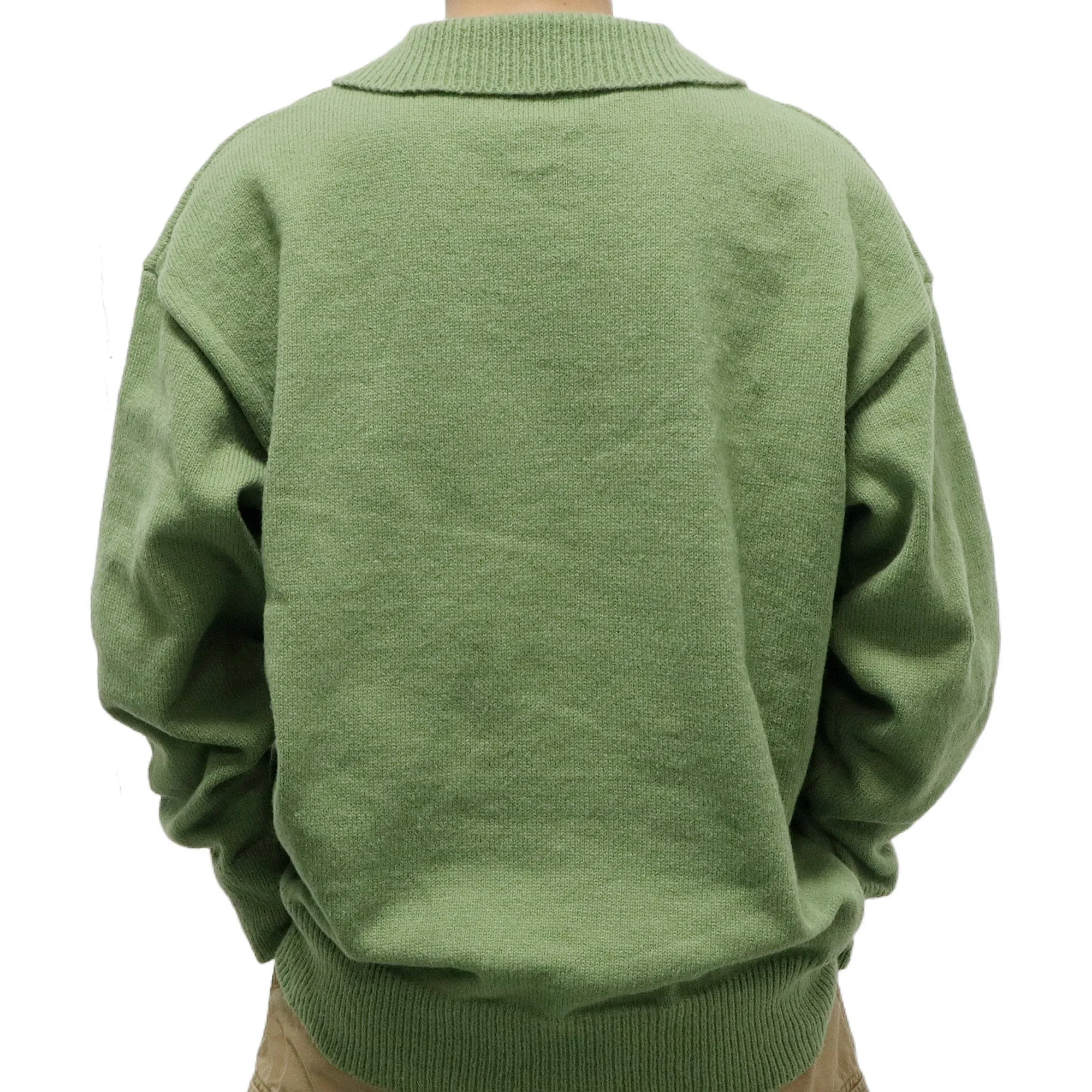 Men's Christmas Print Polo Collar Long Sleeve Pullover Sweater 47869632M sold by Manly product image thumbnail 5