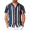 Men's Summer Beach Casual Striped Shirt 58786178X sold by Manly