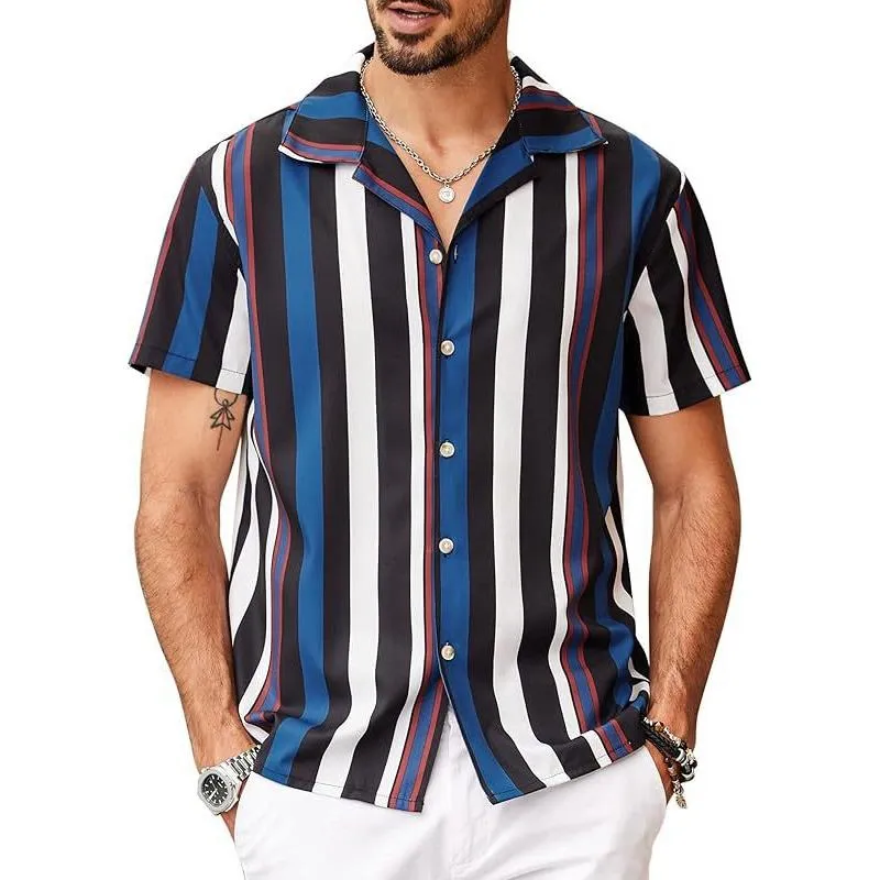 Men's Summer Beach Casual Striped Shirt 58786178X sold by Manly product image thumbnail 3