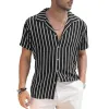Men's Summer Beach Casual Striped Shirt 58786178X sold by Manly