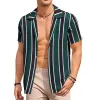 Men's Summer Beach Casual Striped Shirt 58786178X sold by Manly