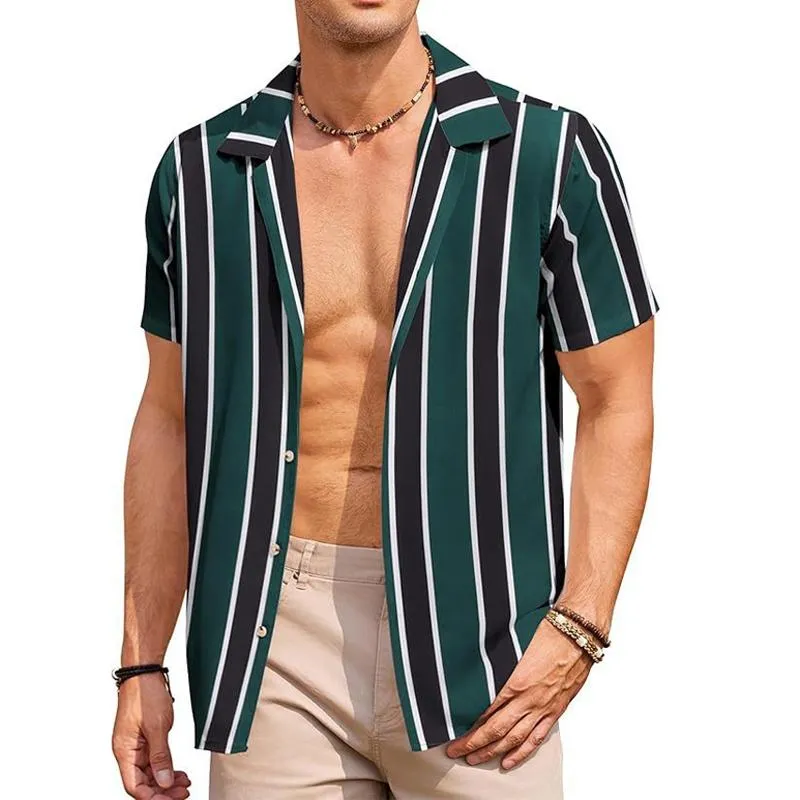 Men's Summer Beach Casual Striped Shirt 58786178X sold by Manly product image thumbnail 4