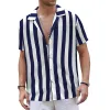 Men's Summer Beach Casual Striped Shirt 58786178X sold by Manly