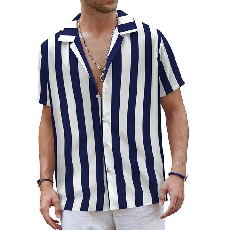 Men's Summer Beach Casual Striped Shirt 58786178X sold by Manly product image thumbnail 5