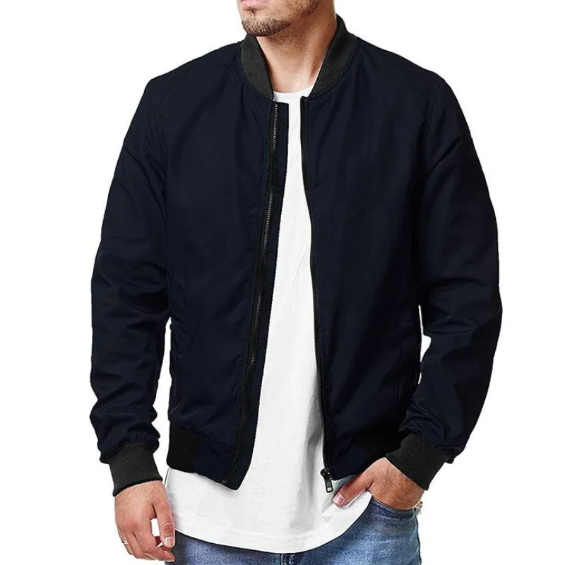 Men's Casual Zip-Up Sport Bomber Jacket 51553613TO sold by Manly product image thumbnail 3