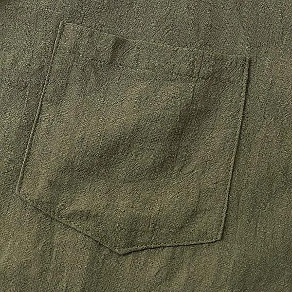 Men's Casual Thin Cotton Linen Short Sleeve Shirt 56599850M sold by Manly product image thumbnail 2