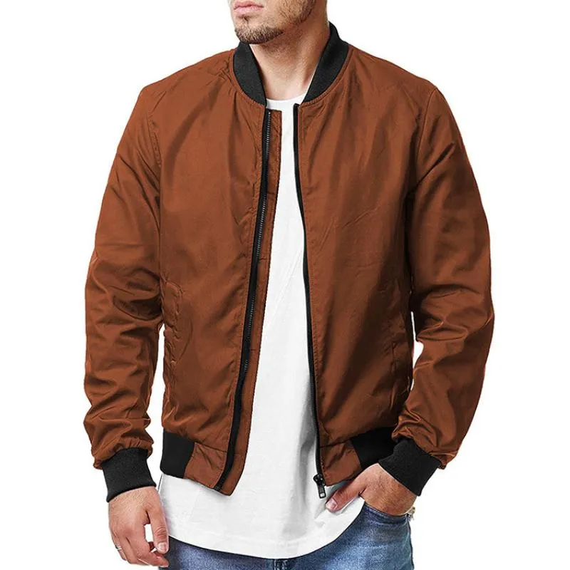 Men's Casual Zip-Up Sport Bomber Jacket 51553613TO sold by Manly product image thumbnail 5