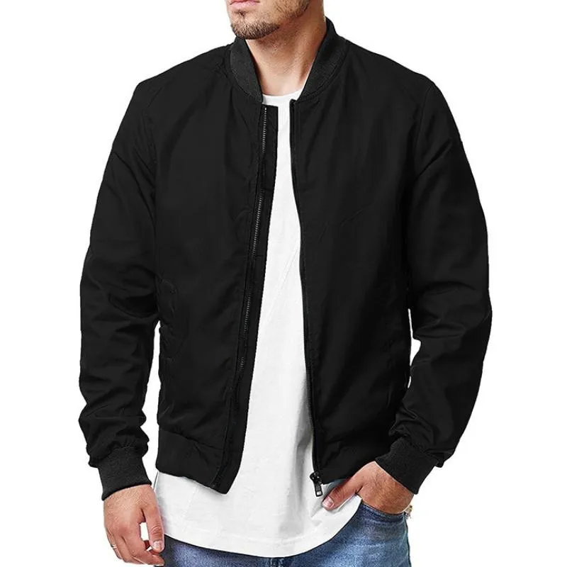 Men's Casual Zip-Up Sport Bomber Jacket 51553613TO sold by Manly