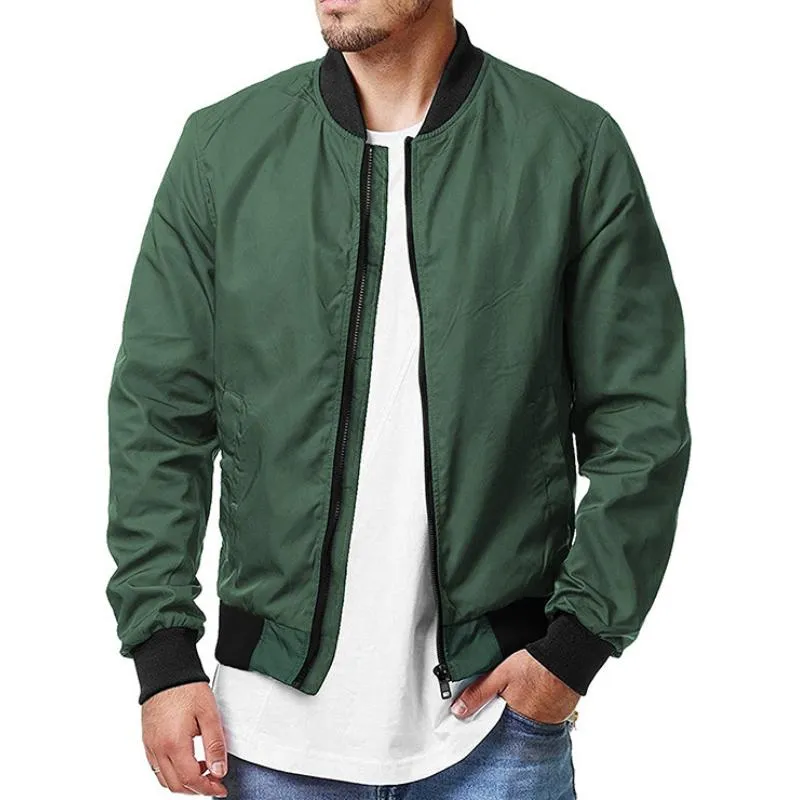Men's Casual Zip-Up Sport Bomber Jacket 51553613TO sold by Manly product image thumbnail 2
