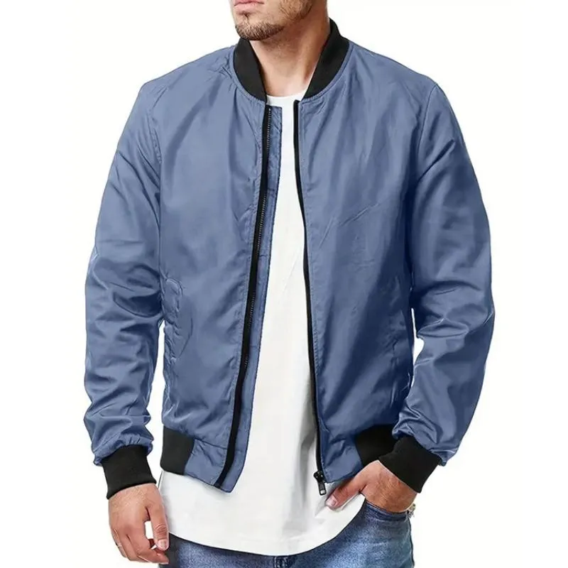 Men's Casual Zip-Up Sport Bomber Jacket 51553613TO sold by Manly product image thumbnail 4